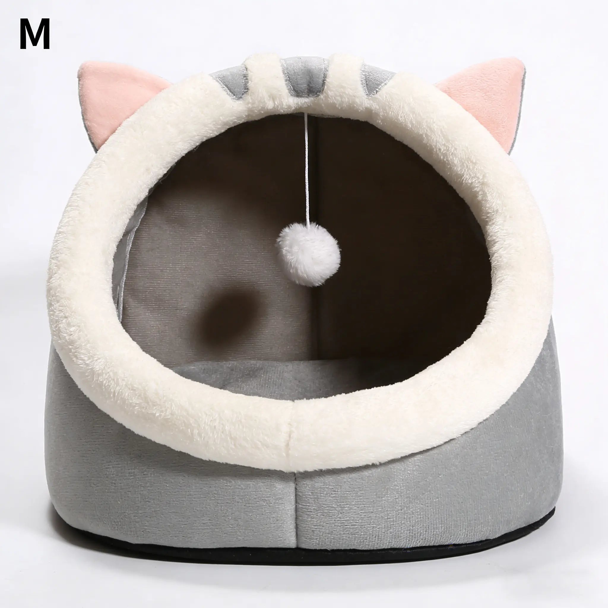 Cozy Cat Cave Bed – Plush Enclosed Kitten House, Warm & Washable Hideaway