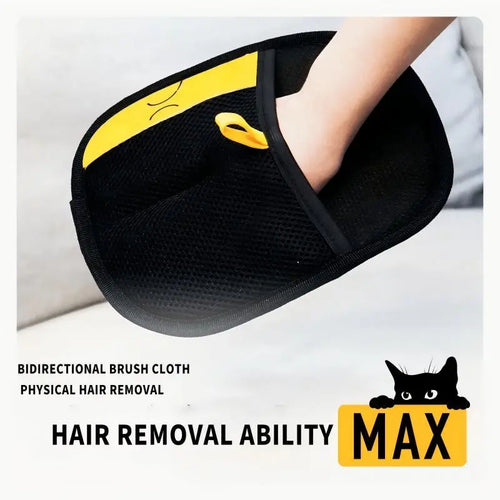 2-in-1 Electrostatic Pet Hair Removal Gloves – Cat & Dog Grooming Brush