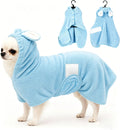 Quick-Dry Hooded Dog Bathrobe – Soft & Absorbent Pet Towel Robe