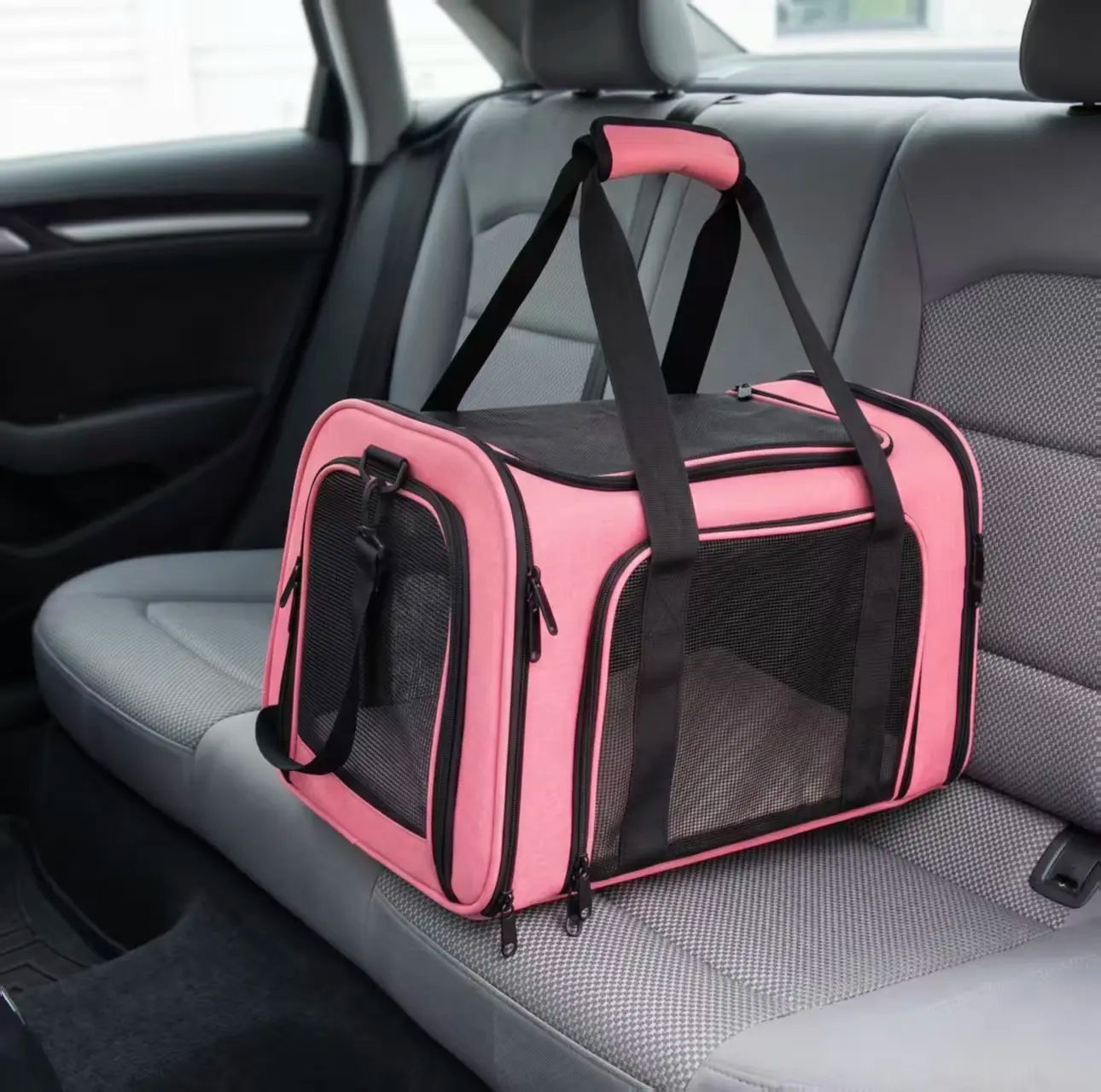Portable Pet Carrier Bag – Airline-Approved Soft Travel Crate for Cats & Small Dogs, Breathable & Foldable